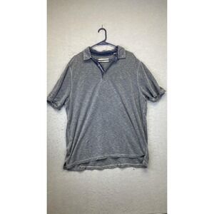 Tommy Bahama Polo Shirt‎ Mens Extra Large Gray Tencel Modal Blend Marlin Logo